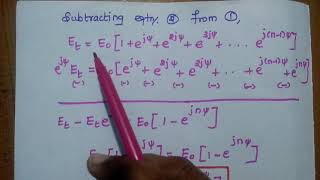 N  Element Uniform Linear Array  Array Factor Derivation [upl. by Eiduam971]