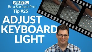 How to adjust your Surface Pro keyboard backlight Using F7 [upl. by Noiro]