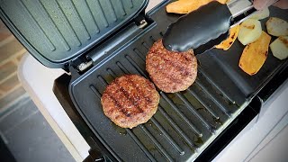 How To Cook Burgers on the George Forman Grill [upl. by Marmion]