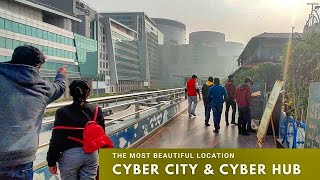 Cyber Hub amp Cyber City Gurgaon  The Finest Place in Gurgaon  Millennium City  India [upl. by Ylyl]