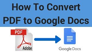 How to Convert a PDF to a Google Doc [upl. by Kiefer55]