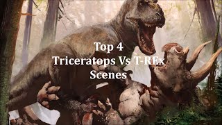 TRex Vs Triceratops and Ankylosaurus Warning  M [upl. by Fancie]