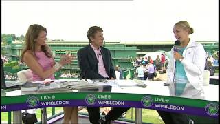 Sabine Lisicki talks to Live  Wimbledon [upl. by Babcock]