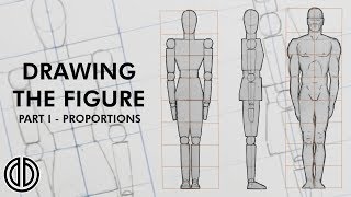 Drawing the Human Figure  Proportions  Tutorial PART I [upl. by Sension]