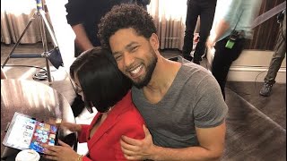 Jussie Smollett and Taraji P Henson  Throwbacks on Empire Set Over The Years [upl. by Trilley]