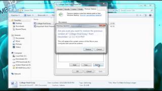 How to Recover a Deleted File or Restore a File that was Overwritten [upl. by Lezah235]