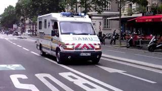 Paris Ambulance French Siren Responding [upl. by Orianna839]