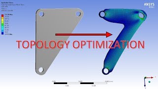 ANSYS 181 Topology Optimization [upl. by Millwater]