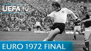 West Germany v USSR 1972 UEFA European Championship final highlights [upl. by Aleuqahs541]