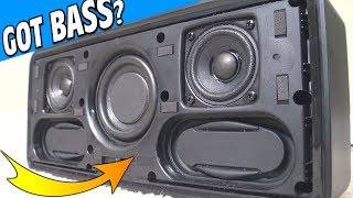 BASSY Bluetooth Speaker with SUBWOOFER EXOs Doss Audio SOUNDBOX XL BASS Test amp Review  GIVEAWAY [upl. by Sukin]