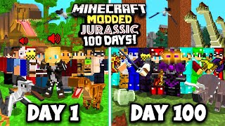 I Spent 100 Days in a Minecraft MODDED YOUTUBER SMP This is what happened [upl. by Grevera]