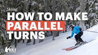 How to Make Parallel Turns—Tips for Improving Your Skiing  REI [upl. by Celestina404]