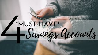 4 Types of Savings Accounts EVERYONE Should Have⎟PERSONAL FINANCE TIPS⎟How to Save Money [upl. by Arvonio37]