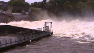 Pitlochry Dam Overflow  Tummel River Turns Into a Torrent FTHVN 218 [upl. by Llednyl]