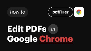 pdfFiller Google Chrome Extension [upl. by Ahsirak327]