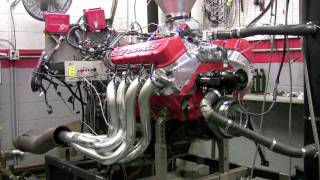 Chevrolet 572 Crate Engine on the Engine Dyno [upl. by Nyletac]