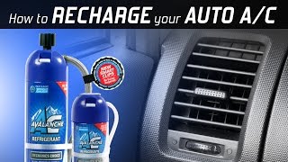 AC Avalanche  How To Recharge your Auto Air Conditioner [upl. by Negrom]