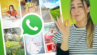 WhatsApp Status  10 Creative Ideas  Using ONLY The App [upl. by Zachary]