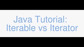 Java Iterable vs Iterator tutorial and code [upl. by Ralli859]