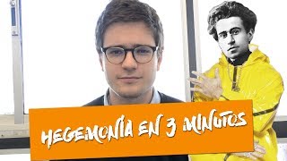 ¿QUÉ ES LA HEGEMONÍA Gramsci en 3 minutos  Alán Barroso [upl. by Pierrette459]