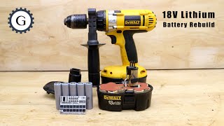 I rebuild 18V Battery for Dewalt XRP Drill [upl. by Damalus]