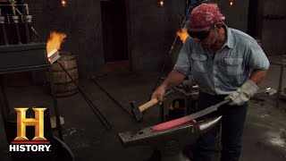 Forged in Fire Damascus Pattern Forge Season 5  History [upl. by Madda]