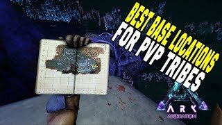 6 BEST BASE LOCATIONS FOR PVP TRIBES  ABERRATION  Ark Survival Evolved [upl. by Binnie]