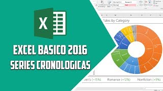 Excel 2016 – Series cronológicas  Video 17 [upl. by Ydolem305]