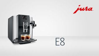 JURA E8  Kaffeevollautomat  Fully automatic coffee machine [upl. by Crescint]