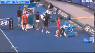 REALLY FUNNY NOVAK DJOKOVIC amp ANA IVANOVIC GANGNAM STYLE [upl. by Ramu]