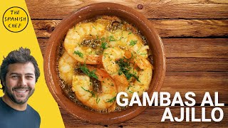 Gambas al ajillo  Garlic prawns [upl. by Sparke955]