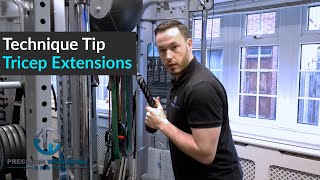 How To Do Cable Tricep Extensions More Effectively [upl. by Ymmaj]