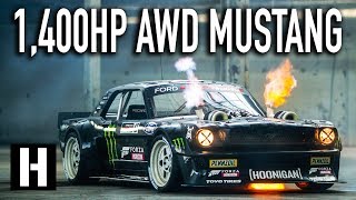 Ken Blocks 1400hp AWD Ford Mustang Hoonicorn V2 Straight from Gymkhana TEN [upl. by Ekeiram]