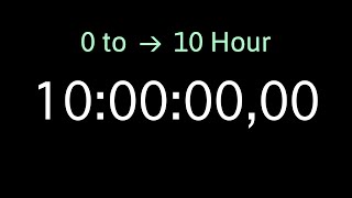 Timer from 0 to 10 hours stopwatch digital workout clock 10 Hour Countup Timer 1080p [upl. by Emmaline830]