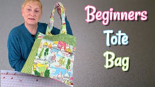 DIY Tote Bag For Beginners  The Sewing Room Channel [upl. by Lorene474]