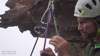 Rock climbing releasable abseil anchor [upl. by Moriarty]