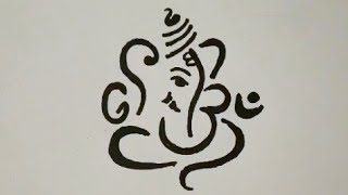 How to Draw GANESH CHATURTHI Special Easy Drawing for beginners  Ganpati Drawing [upl. by Alverson786]