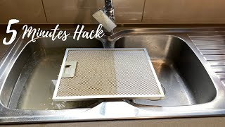 How to Clean Range Hood Filters in 5 Minutes with Baking Soda [upl. by Sancho]