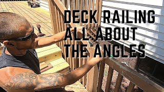 Deck Railing obtuse angles tips tricks [upl. by Dub]