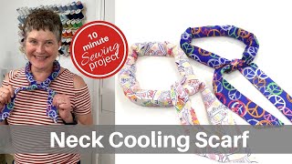 DIY Neck Cooling Scarf  Easy Sewing Tutorial [upl. by Artus470]