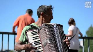 Street Accordionist from Romania in Paris France [upl. by Oettam13]