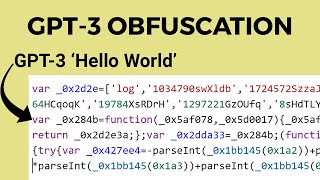 Obfuscating Python Code with GPT3 [upl. by Carlton241]