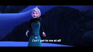 Disney Frozen  Let It Go Song with Lyrics [upl. by Haran]