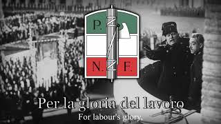 Anthem of The PNF  quotGiovinezzaquot 1924 Lyrics [upl. by Davidson]