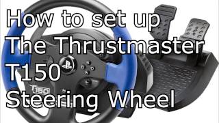 Thrustmaster T150 setup for city car driving gta5 dirt project cars etc [upl. by Amieva]