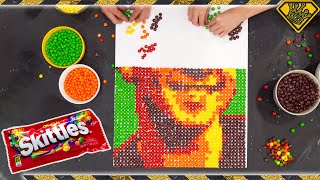 Make Pixel Art Portraits With SKITTLES [upl. by Ylera821]