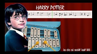 Harry Potter  Glockenspiel  tutorial  spartito [upl. by Noslien]