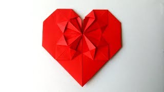 Corazón de Papel Origami  Origami Heart [upl. by Ardnasela]