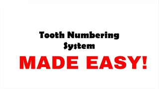 The Tooth Numbering System  Palmer Universal and FDI System  Oral biology [upl. by Vernice661]