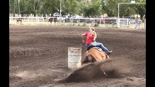 Barrel Race ND04 Finals McHenry County Saddle Club 8192018 [upl. by Phillips]